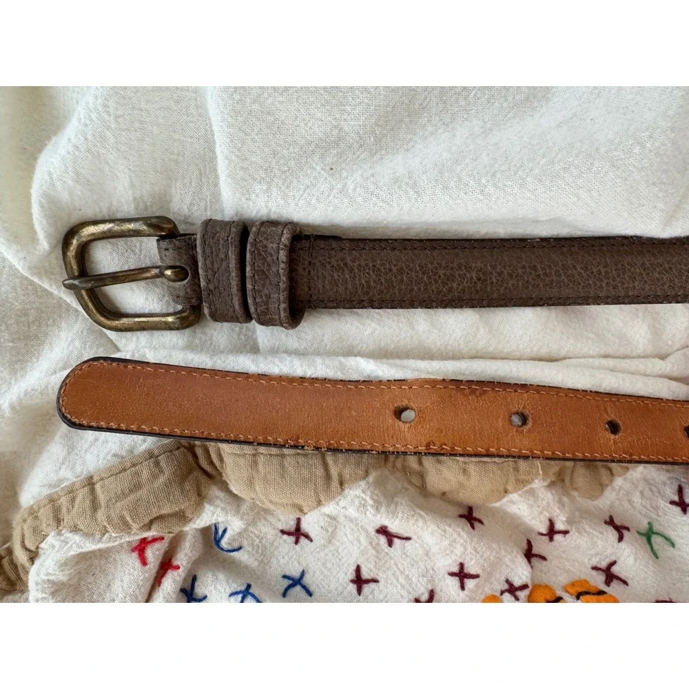 Vintage Coach Leather Belt Solid Brass Buckle Made in‎ NYC size 26